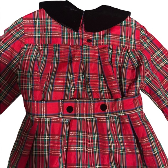 Vintage Isabel Garreton Red tartan romper size 3 - Picture 5 of 10